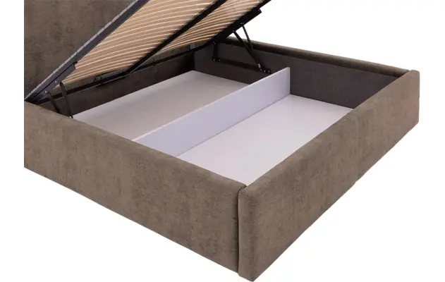 Goossens bedframe mysen storage bruin stof - 8231670-goossens-mysen-bedframe-stof-09