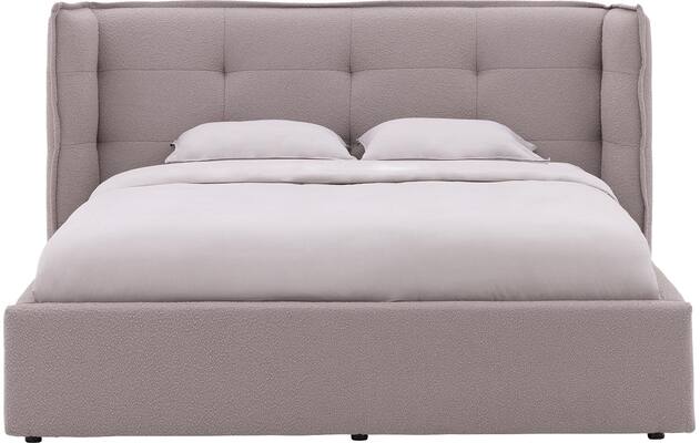 Goossens gestoffeerd bedframe canon wit stof - 8231710-01