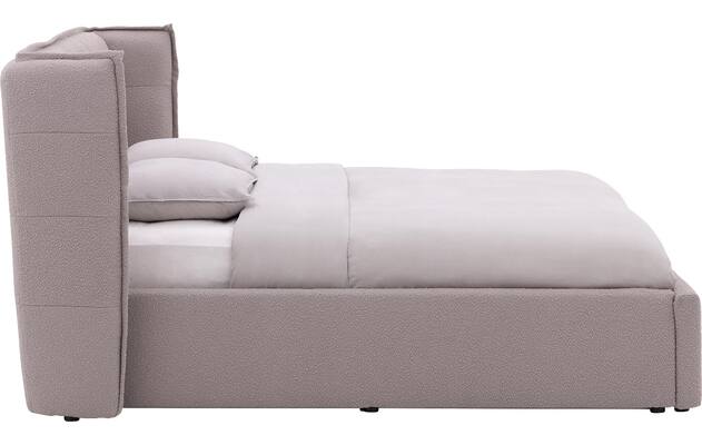 Goossens gestoffeerd bedframe canon wit stof - 8231710-03