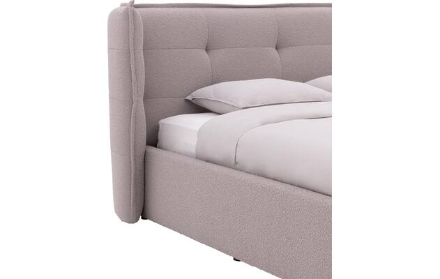 Goossens gestoffeerd bedframe canon wit stof - 8231710-05