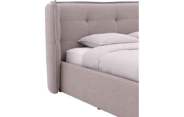 Goossens gestoffeerd bedframe canon wit stof - 8231710-05
