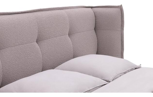 Goossens gestoffeerd bedframe canon wit stof - 8231710-06