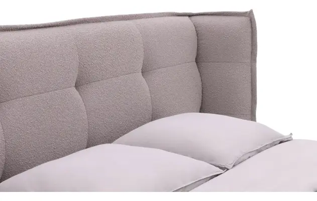 Goossens gestoffeerd bedframe canon wit stof - 8231710-06