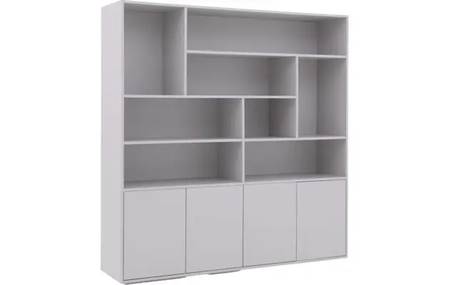 Goossens basic buffetkast madrid grijs melamine - 8231711-03