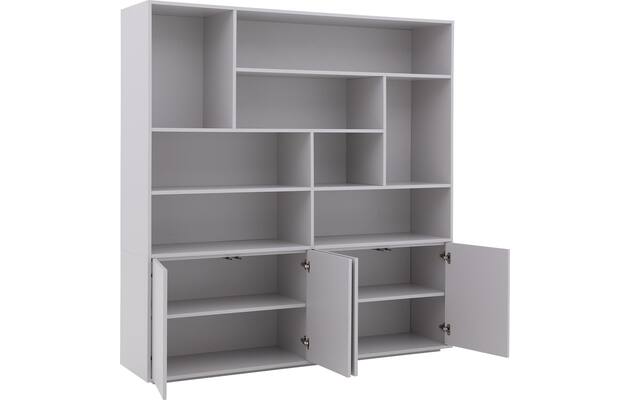 Goossens basic buffetkast madrid grijs melamine - 8231711-04