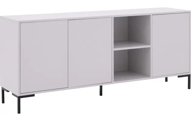 Goossens basic dressoir madrid grijs melamine - 8231712-03