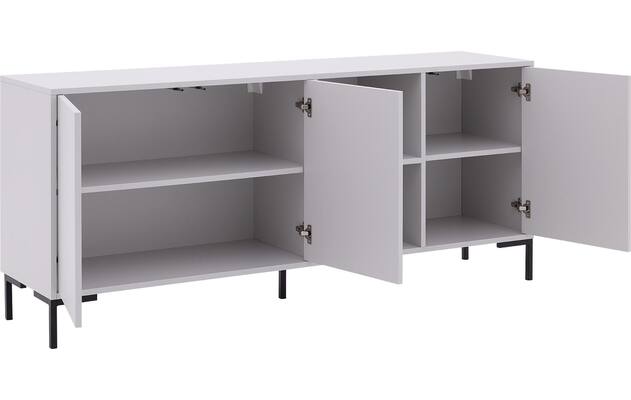 Goossens basic dressoir madrid grijs melamine - 8231712-04