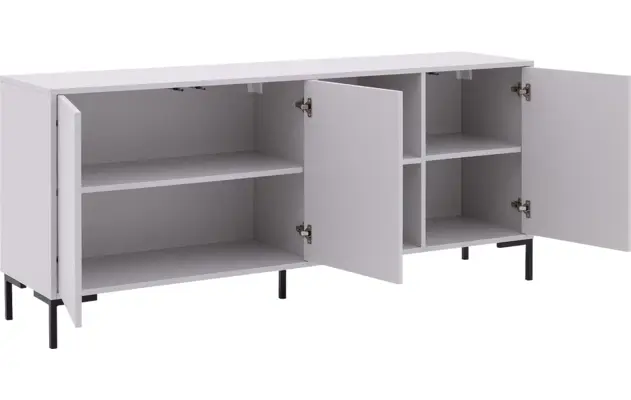 Goossens basic dressoir madrid grijs melamine - 8231712-04
