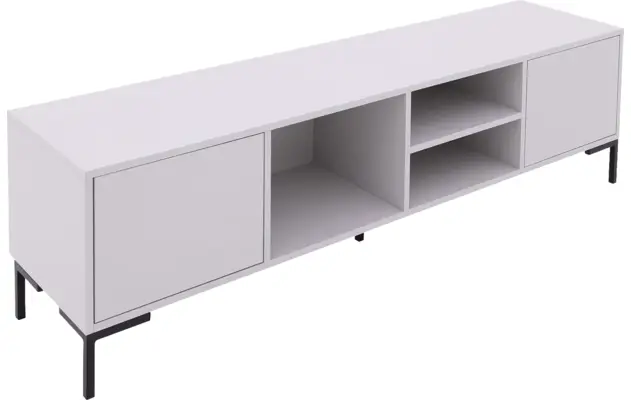 Goossens basic tv meubel madrid grijs melamine - 8231713-07