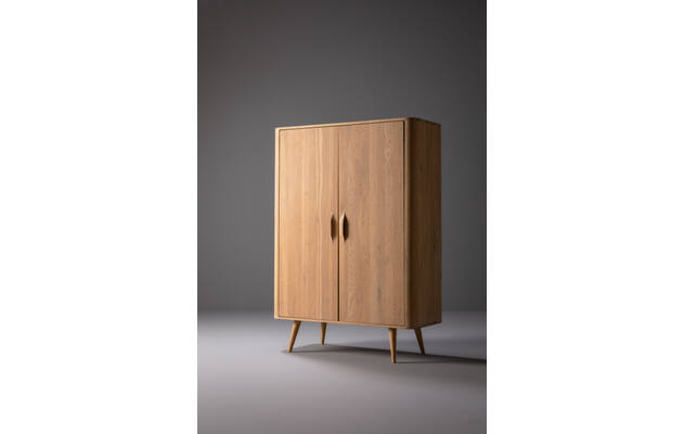 Goossens opbergkast bjarte wit eiken - 8231730-01