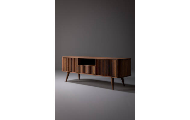 Goossens tv meubel seppe donker bruin eiken - 8231731-01