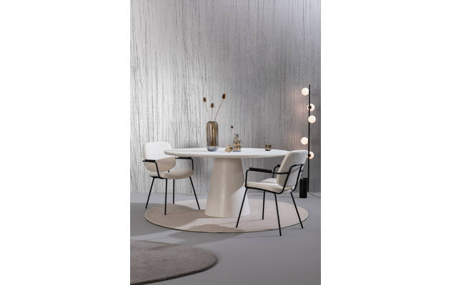 Goossens eettafel stone wit beton - 8231746-02