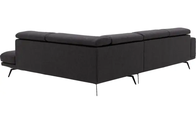 Goossens hoekbank viggo bruin stof - 8231818-07
