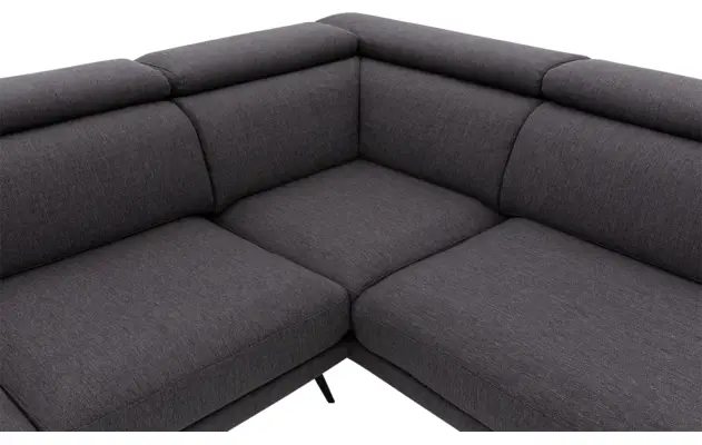 Goossens hoekbank viggo bruin stof - 8231818-10