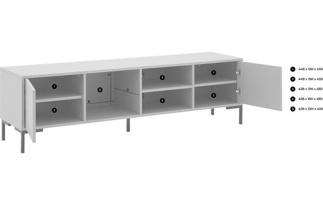 Goossens basic tv meubel madrid grijs melamine - 8231827-goossens-basic-madrid-tv-meubel-melamine-grijs-51
