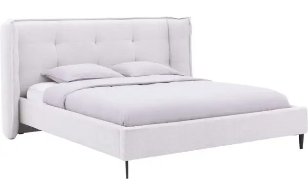 Goossens gestoffeerd bedframe octaaf grijs stof - 8231830-goossens-canon-bedframe-stof-01
