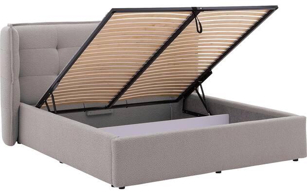 Goossens gestoffeerd bedframe canon grijs stof - 8231830-goossens-octaaf-bedframe-stof-05
