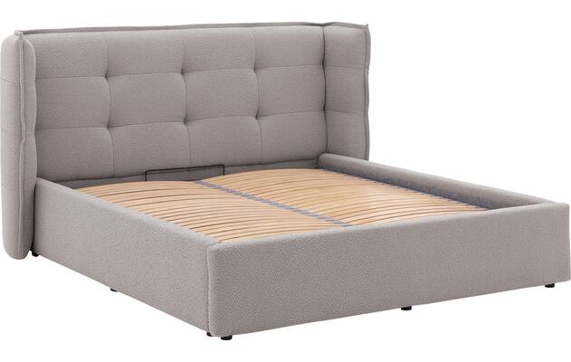 Goossens gestoffeerd bedframe canon grijs stof - 8231830-goossens-octaaf-bedframe-stof-06