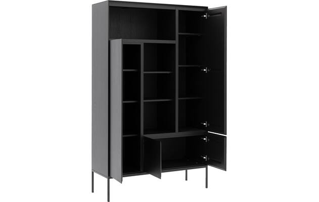 Goossens excellent opbergkast vic zwart eiken - 8231844-goossens-vic-opbergkast-eiken-03