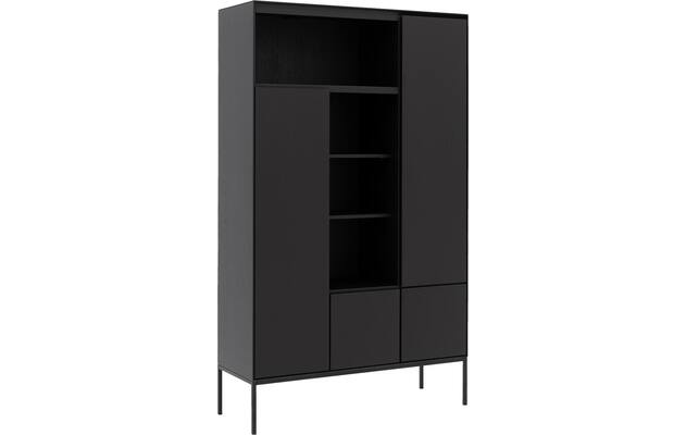 Goossens excellent opbergkast vic zwart eiken - 8231844-goossens-vic-opbergkast-eiken-04