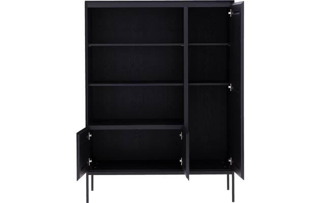 Goossens excellent opbergkast vic zwart eiken - 8231845-goossens-vic-opbergkast-eiken-02