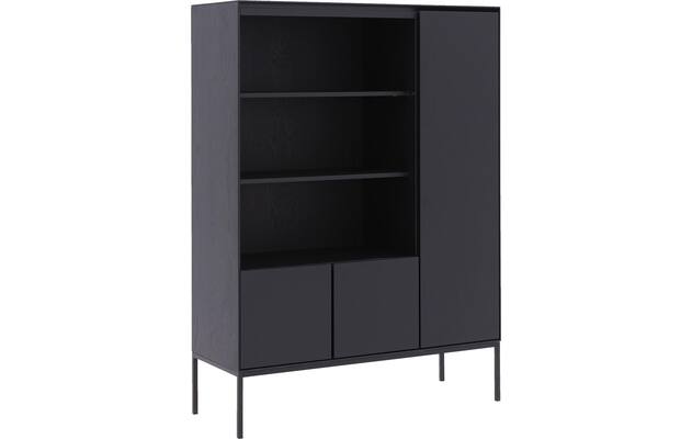 Goossens excellent opbergkast vic zwart eiken - 8231845-goossens-vic-opbergkast-eiken-03