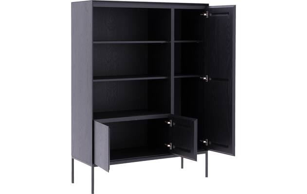 Goossens excellent opbergkast vic zwart eiken - 8231845-goossens-vic-opbergkast-eiken-04