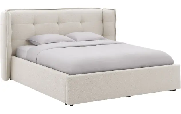 Goossens gestoffeerd bedframe canon beige stof - 8231855-goossens-canon-bedframe-stof-02