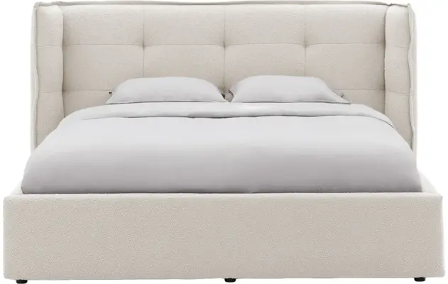 Goossens gestoffeerd bedframe canon beige stof - 8231855-goossens-canon-bedframe-stof-04