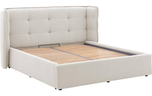 Goossens gestoffeerd bedframe canon beige stof - 8231855-goossens-canon-bedframe-stof-06