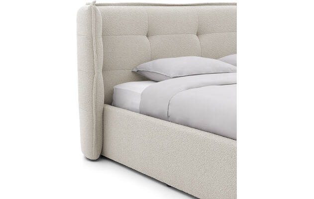 Goossens gestoffeerd bedframe canon beige stof - 8231855-goossens-canon-bedframe-stof-07