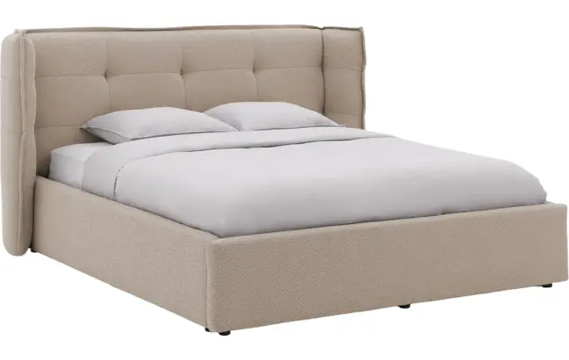 Goossens gestoffeerd bedframe canon bruin stof - 8231856-goossens-canon-bedframe-stof-02