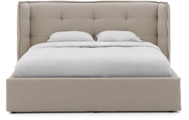 Goossens gestoffeerd bedframe canon bruin stof - 8231856-goossens-canon-bedframe-stof-04