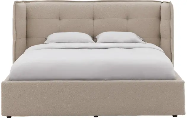 Goossens gestoffeerd bedframe canon bruin stof - 8231856-goossens-canon-bedframe-stof-04