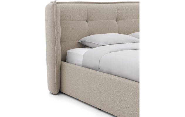 Goossens gestoffeerd bedframe canon bruin stof - 8231856-goossens-canon-bedframe-stof-07