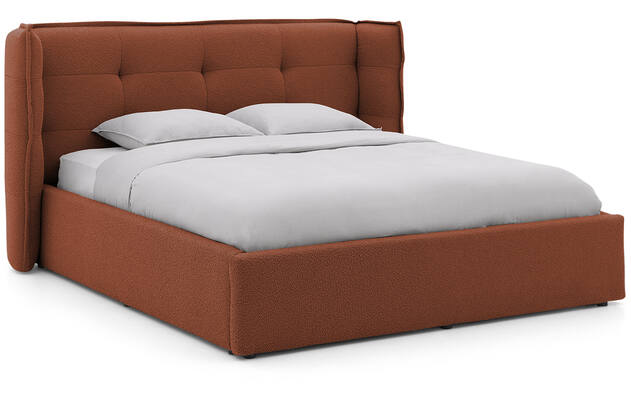 Goossens gestoffeerd bedframe canon rood stof - 8231858-goossens-canon-bedframe-stof-02