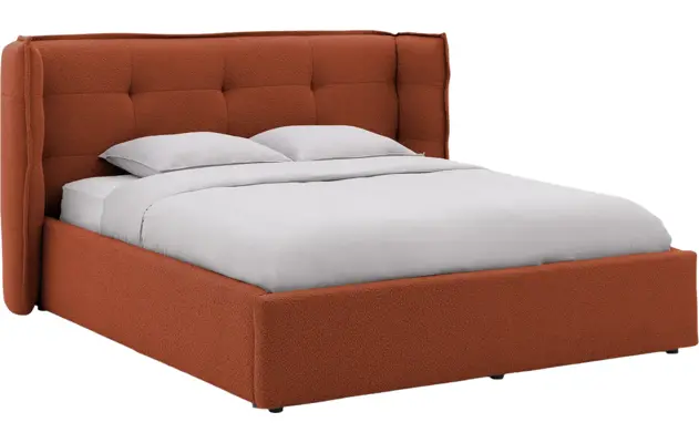 Goossens gestoffeerd bedframe canon rood stof - 8231858-goossens-canon-bedframe-stof-02