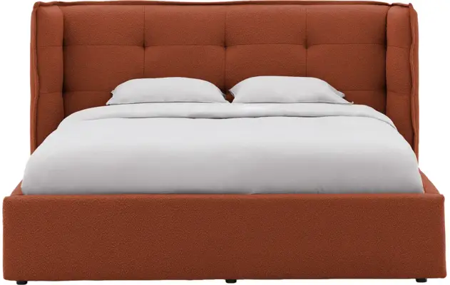 Goossens gestoffeerd bedframe canon rood stof - 8231858-goossens-canon-bedframe-stof-04