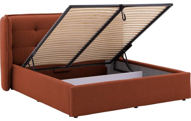 Goossens gestoffeerd bedframe canon rood stof - 8231858-goossens-canon-bedframe-stof-05