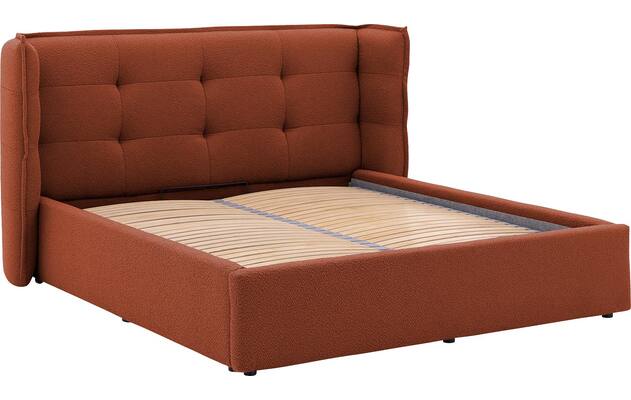 Goossens gestoffeerd bedframe canon rood stof - 8231858-goossens-canon-bedframe-stof-06