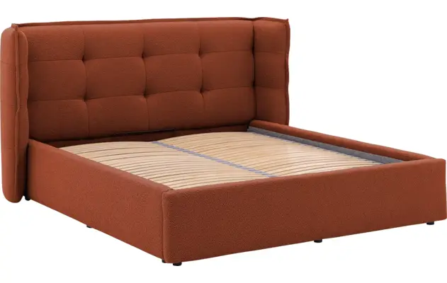 Goossens gestoffeerd bedframe canon rood stof - 8231858-goossens-canon-bedframe-stof-06