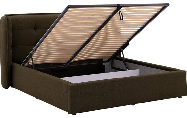 Goossens gestoffeerd bedframe canon groen stof - 8231859-goossens-canon-bedframe-stof-05