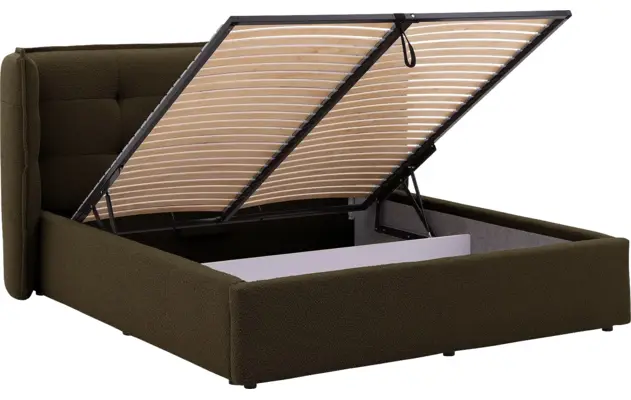 Goossens gestoffeerd bedframe canon groen stof - 8231859-goossens-canon-bedframe-stof-05