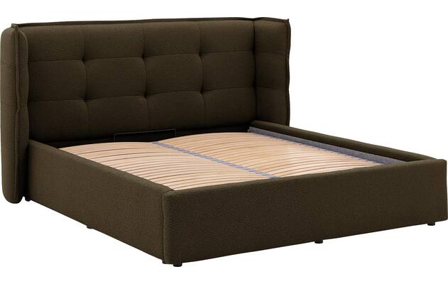 Goossens gestoffeerd bedframe canon groen stof - 8231859-goossens-canon-bedframe-stof-06