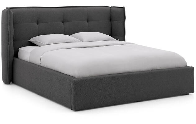 Goossens gestoffeerd bedframe canon grijs stof - 8231860-goossens-canon-bedframe-stof-02