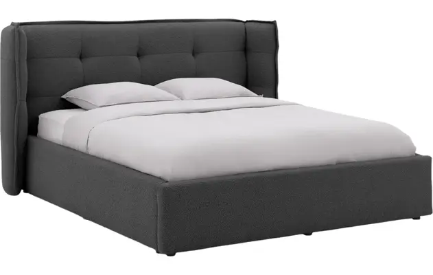 Goossens gestoffeerd bedframe canon grijs stof - 8231860-goossens-canon-bedframe-stof-02