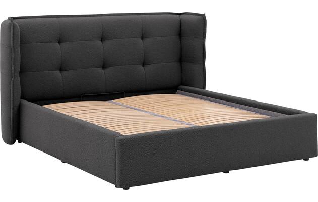 Goossens gestoffeerd bedframe canon grijs stof - 8231860-goossens-canon-bedframe-stof-06