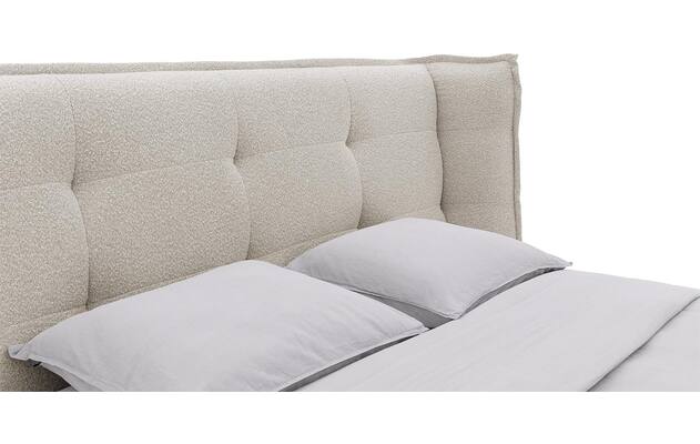 Goossens gestoffeerd bedframe octaaf beige stof - 8232570-goossens-octaaf-bedframe-stof-05