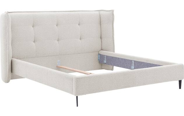 Goossens gestoffeerd bedframe octaaf beige stof - 8232570-goossens-octaaf-bedframe-stof-06