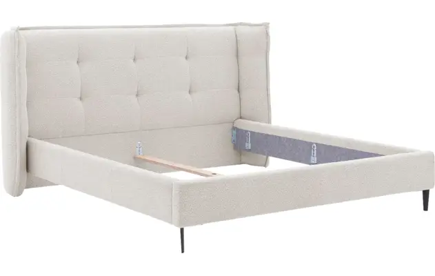 Goossens gestoffeerd bedframe octaaf beige stof - 8232570-goossens-octaaf-bedframe-stof-06